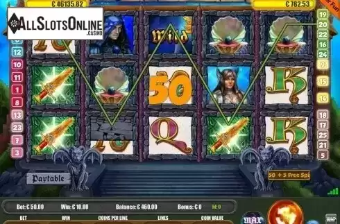 Win Screen. The Black Pearl of Tanya from Portomaso Gaming