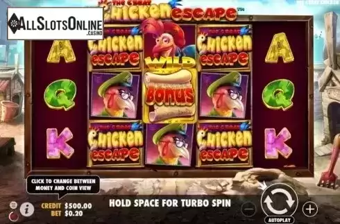 Reel Screen. The Great Chicken Escape from Pragmatic Play