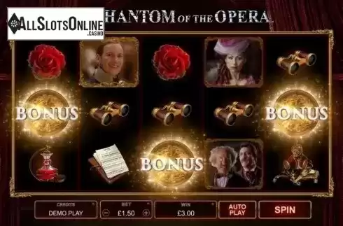 Bonus Game Symbol screen. The Phantom of the Opera (Microgaming) from Microgaming