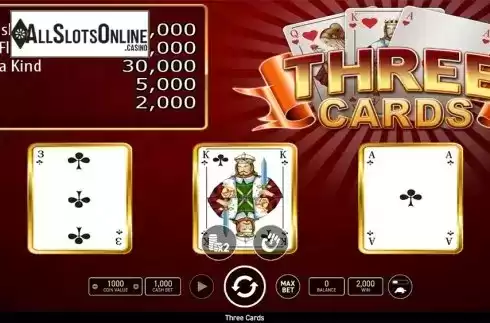 Game workflow 3. Three Cards Poker (Wazdan) from Wazdan