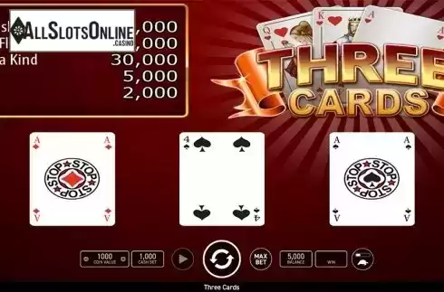 Game workflow 4. Three Cards Poker (Wazdan) from Wazdan