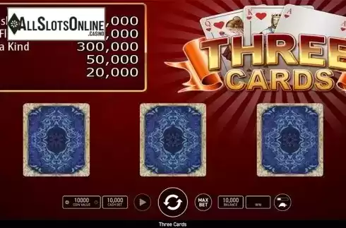 Reels screen. Three Cards Poker (Wazdan) from Wazdan