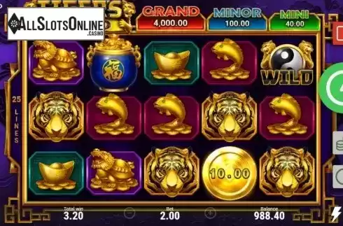 Free Spins 2. Tiger's Gold Hold and Win from Booongo