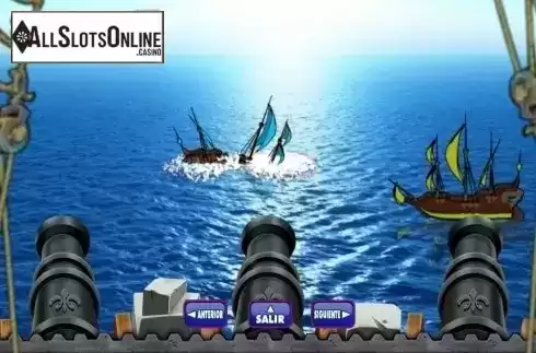 Bonus Game screen. Treasures Of The 7 Seas from R. Franco