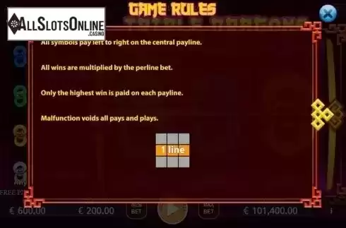 Paylines. Triple Dragons (KA Gaming) from KA Gaming