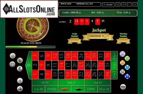 Reel Screen. Virtual Classic Roulette from Smartsoft Gaming
