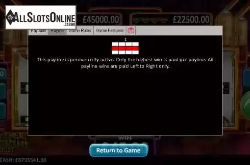 Payline screen
