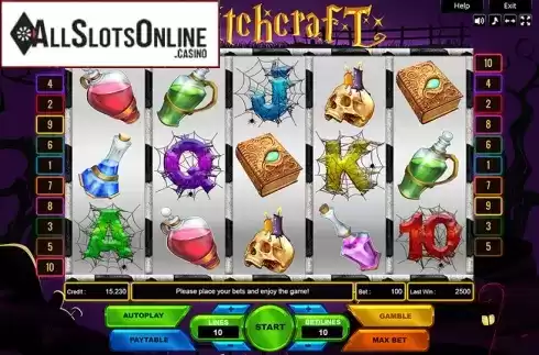 Reel Screen. Witchcraft (Platin Gaming) from Platin Gaming