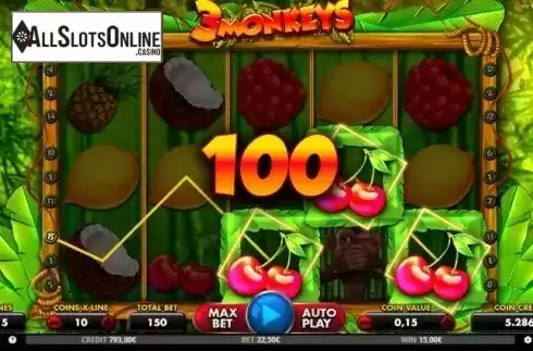 Win screen 2. 3 Monkeys (Capecod Gaming) from Capecod Gaming