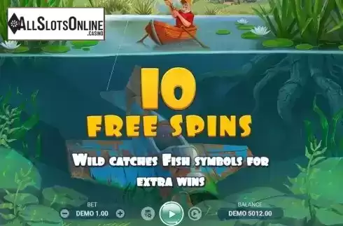 Free Spins screen