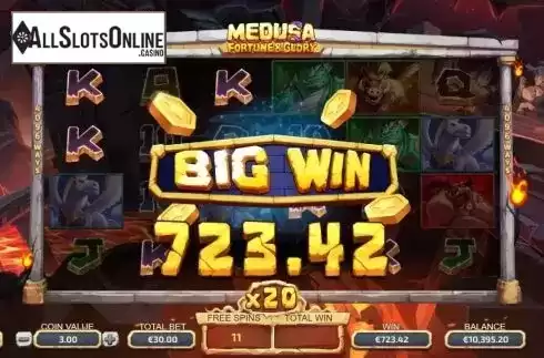 Big Win. Medusa: Fortune and Glory from Dream Tech