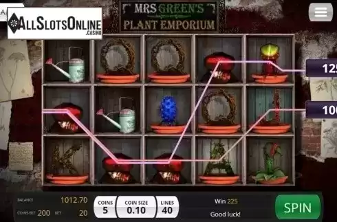 Win screen. Mrs Green's Plant Emporium from Saucify