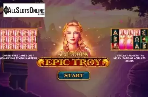 Jackpot. Age of the Gods Epic Troy from Playtech