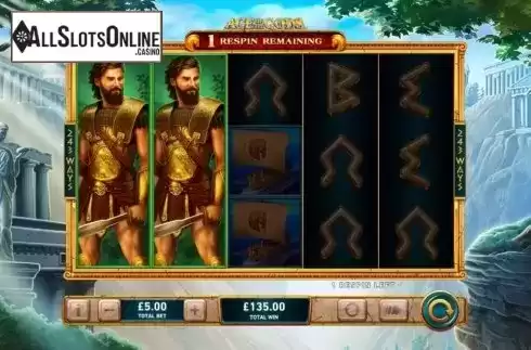Respins Feature 3. Age of the Gods Epic Troy from Playtech