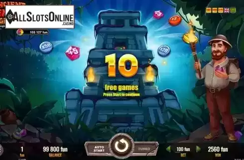 Free Spins Win Screen