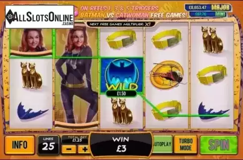 Screen3. Batman & Catwoman Cash from Playtech