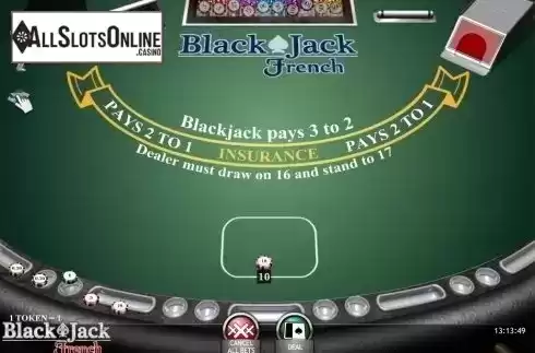 Game Screen. Blackjack French (iSoftBet) from iSoftBet