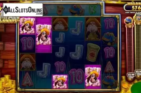 Free spins win screen. Captain Cashfall Megaways from Storm Gaming