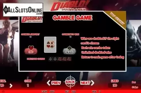 Gamble. Codename Diablo Suitmaker from Skyrocket Entertainment