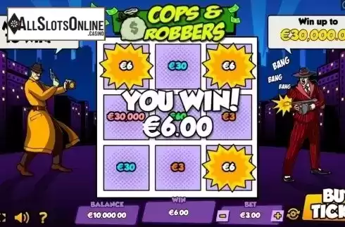 Win Screen . Cops and Robbers (Pariplay) from Pariplay