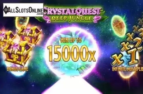 Start Screen. Crystal Quest: Deep Jungle from Thunderkick