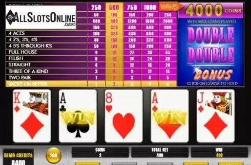Win screen 1. Double Double Bonus Poker (BetConstruct) from BetConstruct