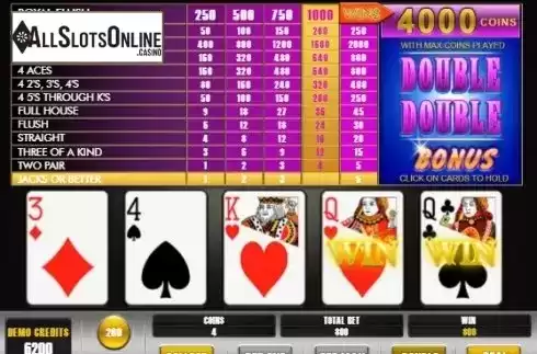 Win screen 3. Double Double Bonus Poker (BetConstruct) from BetConstruct
