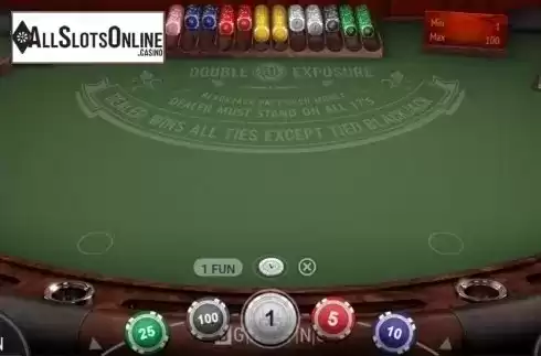 Game Screen 2. Double Exposure BlackJack (BGaming) from BGAMING