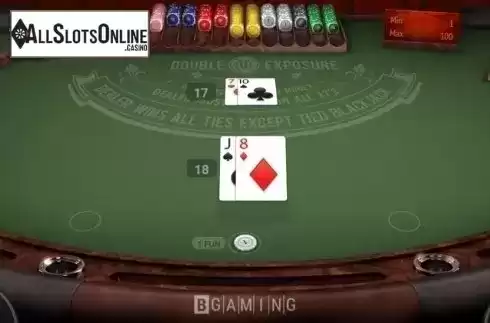 Game Screen 3. Double Exposure BlackJack (BGaming) from BGAMING