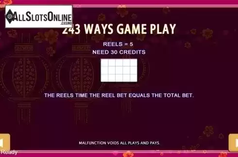 Paytable 3. Double Happiness (Playstar) from PlayStar