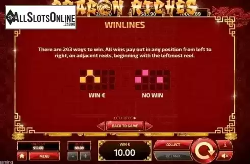 Lines. Dragon Riches Progressive from Tom Horn Gaming