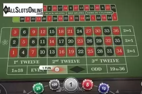 Game Screen 2. European Roulette (BGaming) from BGAMING