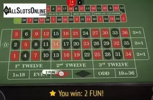 Win Screen. European Roulette (BGaming) from BGAMING