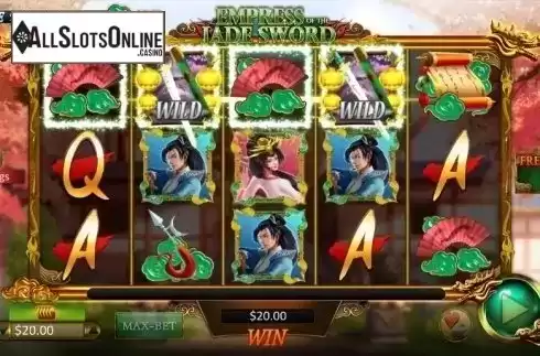Win Screen 2. Empress of the Jade Sword from Microgaming