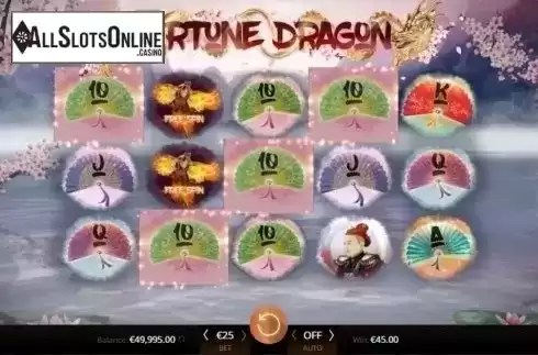 Win Screen. Fortune Dragon (Amazing Gaming) from Amazing Gaming