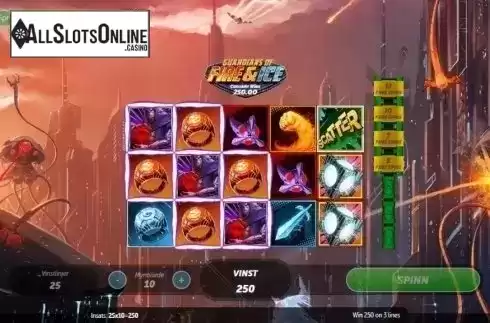 Win Screen . Guardians of Fire and Ice (Gamesys) from Gamesys