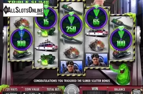 Screen 2. Ghostbusters Triple Slime from IGT