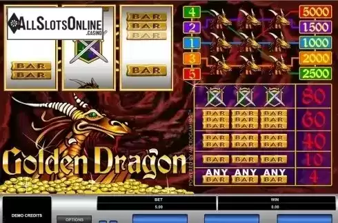 Reels screen. Golden Dragon (Microgaming) from Microgaming
