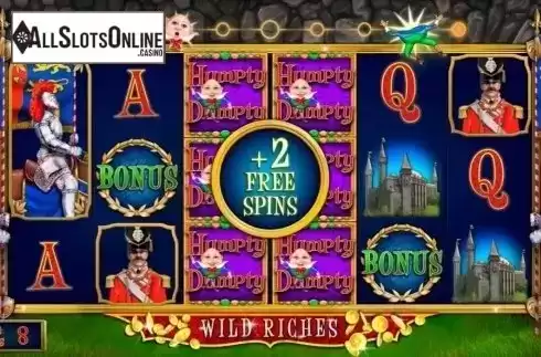 Free Spins. Humpty Dumpty Wild Riches (2by2 Gaming) from 2by2 Gaming