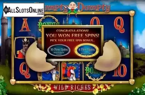 FreeSpins Mode Choosing. Humpty Dumpty Wild Riches (2by2 Gaming) from 2by2 Gaming