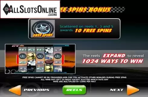 Screen8. Jackpot GT Race to Vegas from Ash Gaming