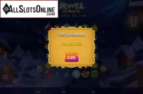 Free Spins Win. Jewel Race Winter Edition from Golden Hero