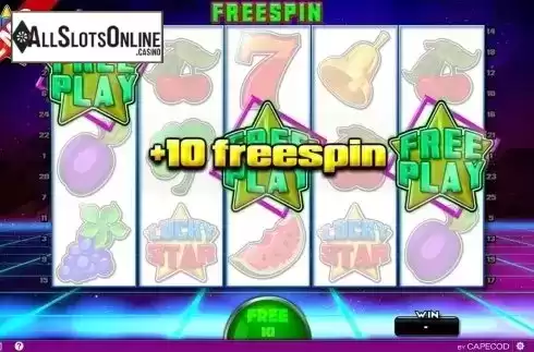 Free spins win screen. Lucky Star (Capecod Gaming) from Capecod Gaming