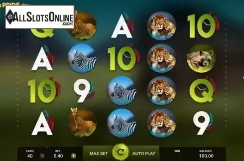 Reel Screen. Lion's Pride (Mascot Gaming) from Mascot Gaming