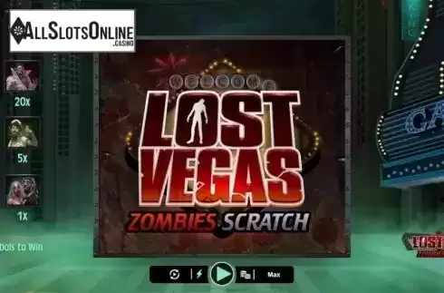 Game Screen 1. Lost Vegas Zombie Scratch from Microgaming