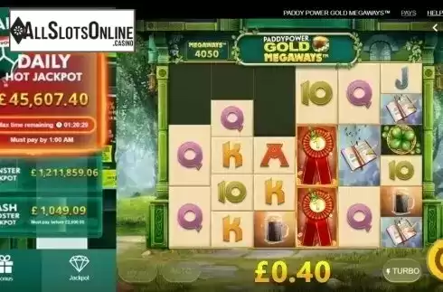 Win Screen 2. Paddy Power Gold Megaways from Red Tiger