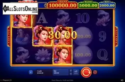 Win Screen 4. Pearl Beauty Hold and Win from Playson