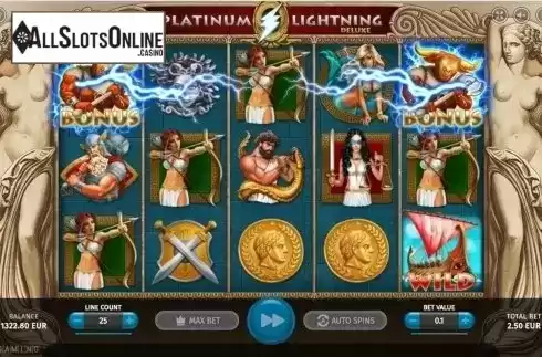 Free Spins screen. Platinum Lightning Deluxe from BGAMING
