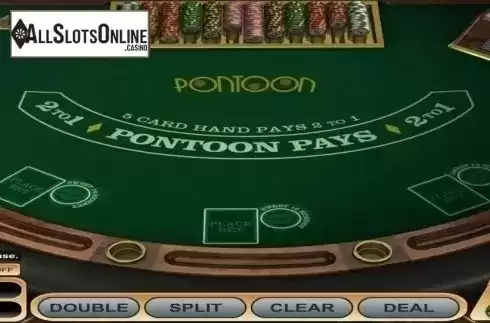 Game Screen. Pontoon Blackjack (Betsoft) from Betsoft