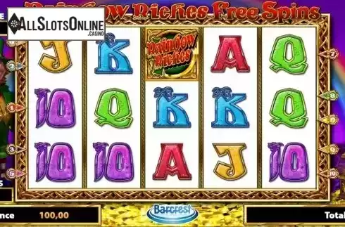 Screen 1. Rainbow Riches Free Spins from Barcrest